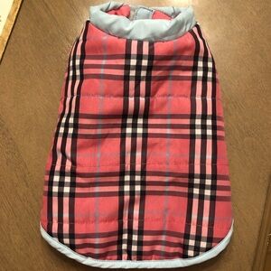 Reversible Plaid Small Dog Pet Sleeveless Outdoor Winter Shirt Vest